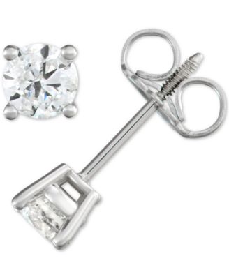 Macy's - Diamond Stud Earrings (1/2 ct. t.w.) in 14k White, Yellow or Rose Gold