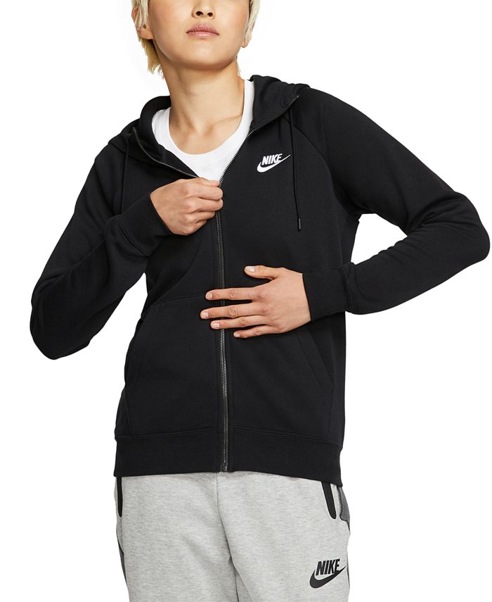 Nike Women's Sportswear Essentials Pullover Sweatshirt Hoodie, Fleece,  Kangaroo Pocket