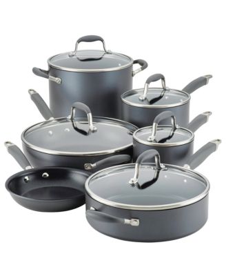 Anolon Advanced Home Hard-Anodized Nonstick Cookware Set, 11 Piece