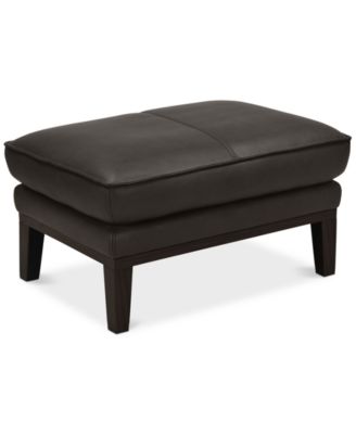 Chanute 32" Leather Ottoman, Created for Macy's