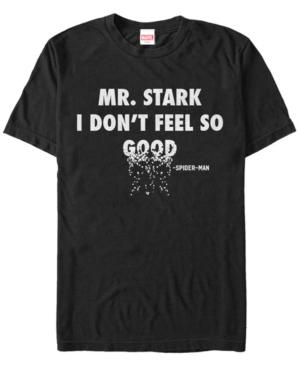 Marvel Men's Avengers Infinity War Spider-Man Quote Mr Stark Short Sleeve T-Shirt