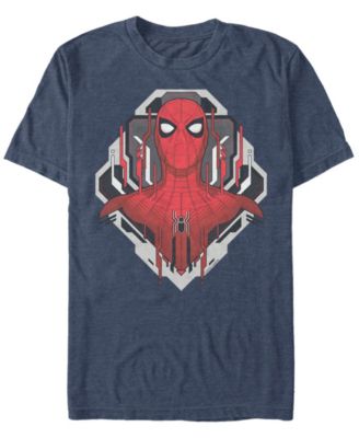 Marvel Men's Spider-Man Morphed Spidey Tech Badge Short Sleeve T-Shirt