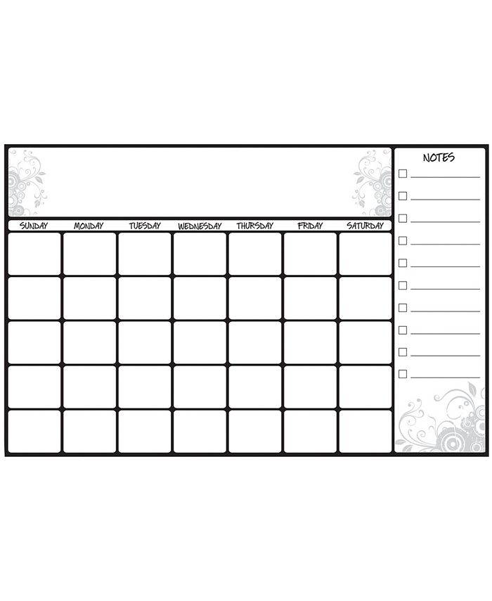 RoomMates Scroll Dry Erase Calendar Peel And Stick Wall Decals Macy's
