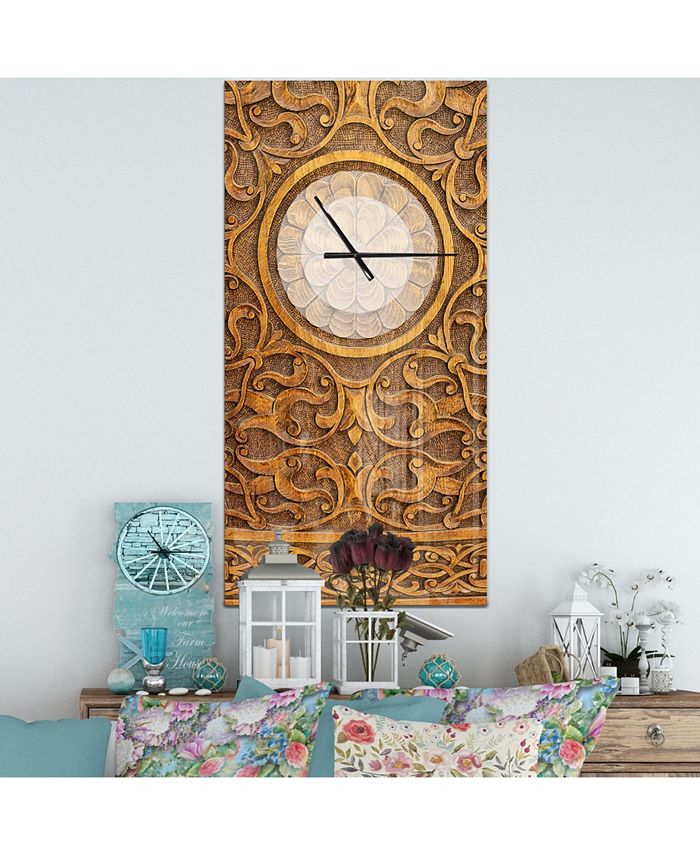 Designart Oversized Contemporary Metal Wall Clock Macy's
