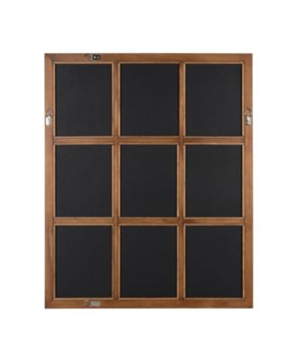 Hogan 9 Windowpane Wood Wall Mirror - 26" x 32"