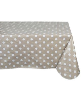 Design Imports Polka Dot Vinyl Tablecloth 60