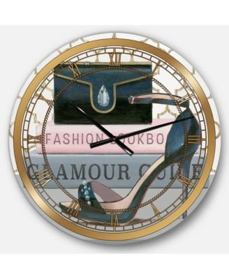 Designart Posh and Luxe Oversized Metal Wall Clock - Macy's