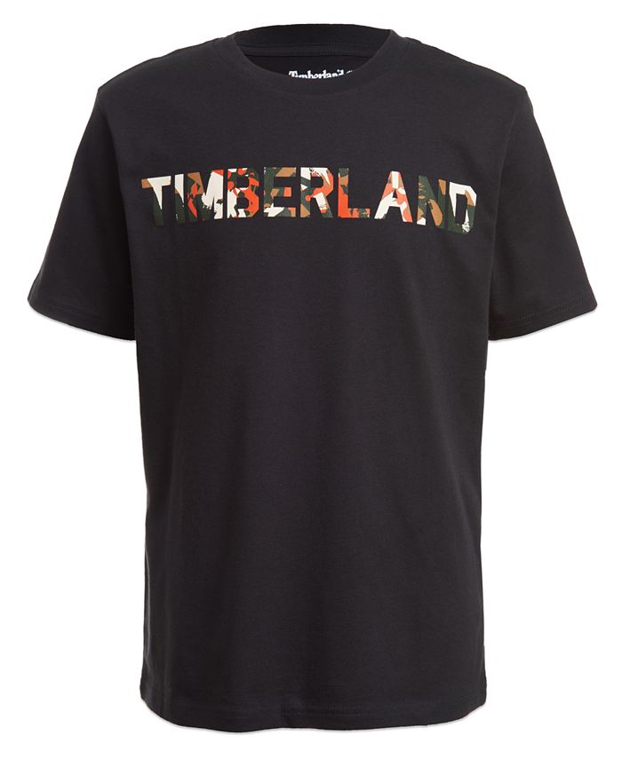 Timberland Big Boys Camo Logo T-Shirt - Macy's