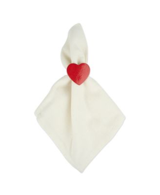 6-Pc. Heart Napkin Ring Set