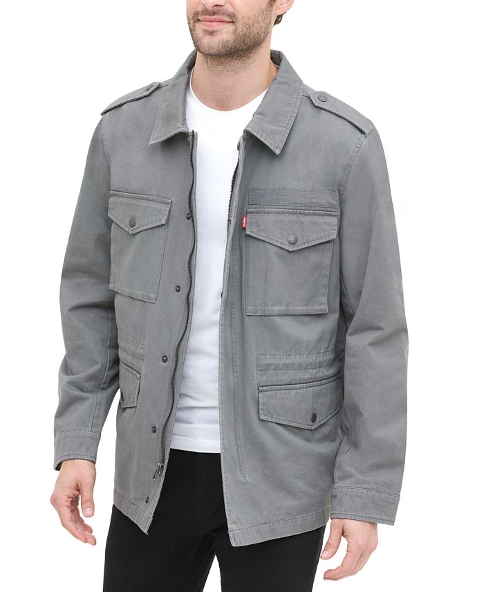 Levi's Men's 4-Pocket Logo-Print Field Jacket & Reviews - Coats & Jackets -  Men - Macy's