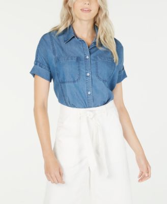OAT - Boxy Button-Front Shirt