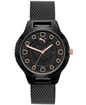 image of Puma Women-s Reset Stainless Steel Mesh Bracelet Watch 36mm