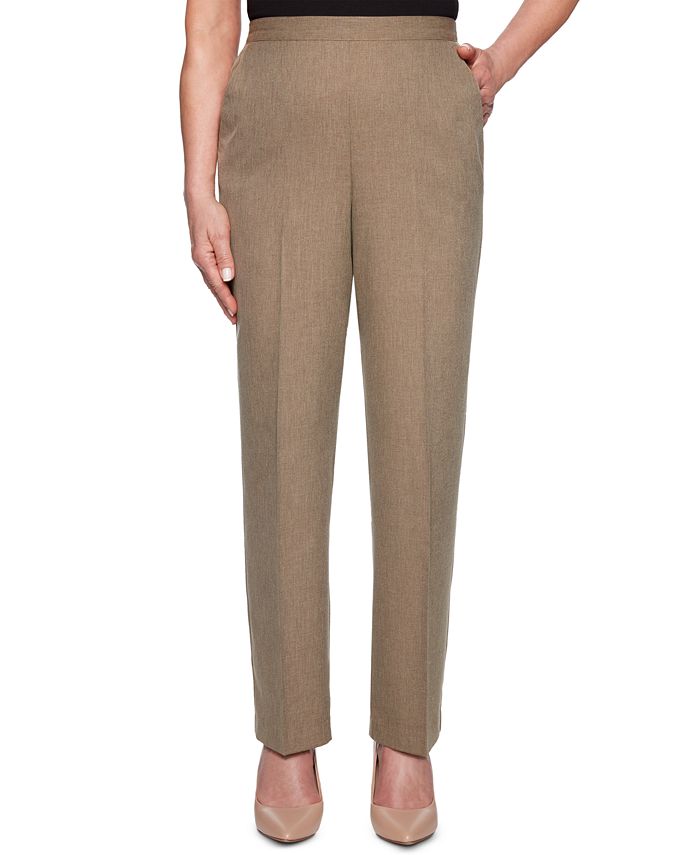 Alfred Dunner Boardroom Textured Straight-Leg Pull-On Pants & Reviews ...