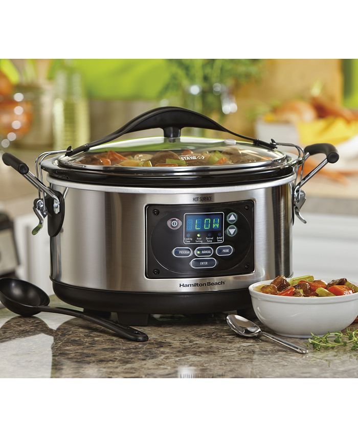 Hamilton Beach Set and 6 Qt. Programmable Slow Cooker Macy