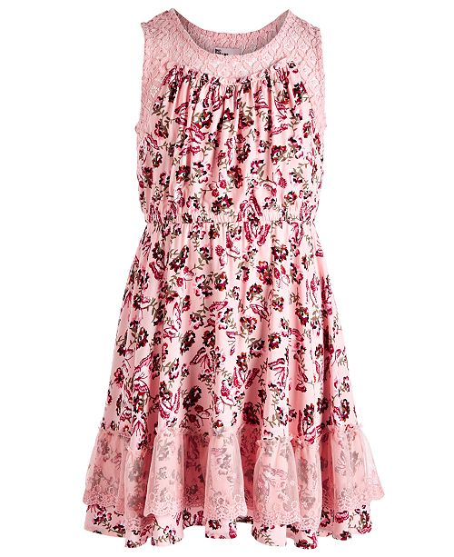 Epic Threads Big Girls Butterfly Challis Dress Created For Macy S
