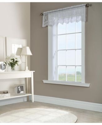 Habitat Commonwealth Mona Lisa Jacquard Scalloped Lace Tailored Valance