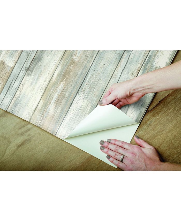 York Wallcoverings Distressed Wood Peel And Stick Wallpaper & Reviews