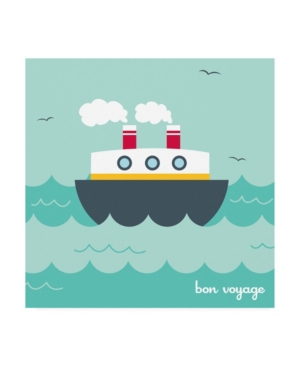 Trademark Global Holli Conger Bon Voyage Cruise Ship Canvas Art In Multi