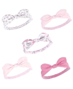 Hudson Baby Girl Knotted Jersey Headbands 5-Pack