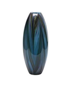Cyan Design Feather Vase - Blue