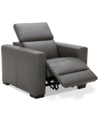 leather power recliner armchair