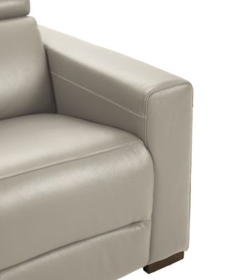 Nevio 39" Leather Power Recliner with Rachet Headrest