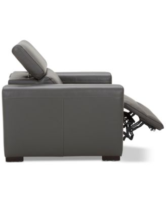 Nevio 39" Leather Power Recliner with Rachet Headrest