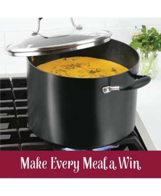Advanced Home Hard-Anodized Nonstick 10-Qt. Wide Stockpot