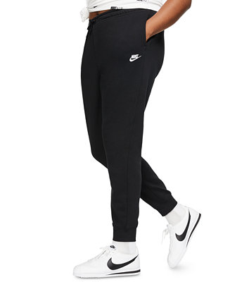 Nike Plus Size Essential Fleece Pants - Macy's