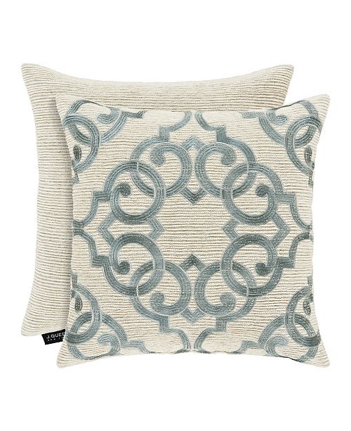 J Queen New York J Queen Versailles Cream 18 Square Embellished