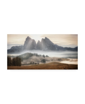 Trademark Global Stan Huang Misty Mountains Haze Canvas Art In Multi