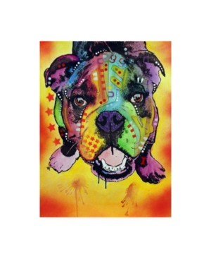 Shop Trademark Global Dean Russo Baby Bulldog Stencil Canvas Art In Multi