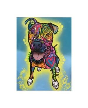 Trademark Global Dean Russo Dog Pop Pitt Bull Canvas Art In Multi