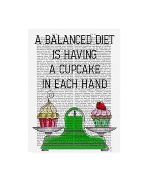Trademark Global Fab Funky A Balanced Diet Illustration Canvas Art In Multi