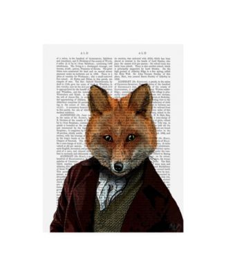 Trademark Global Fab Funky Fox Portrait 2 Canvas Art - 27