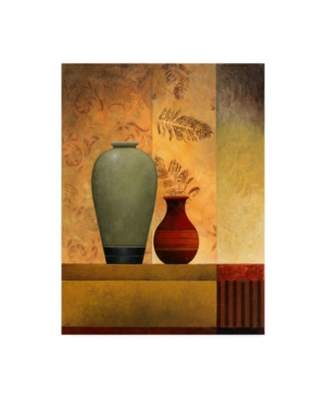 Trademark Global Pablo Esteban Vases Over Panels 2 Canvas Art In Multi
