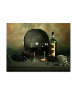 Trademark Global Paul Walsh Wine For Two Rocky Canvas Art In Multi