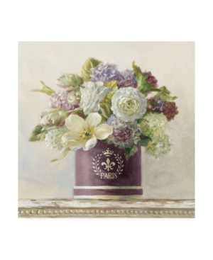 Trademark Global Danhui Nai Tulips In Aubergine Hatbox Canvas Art In Multi