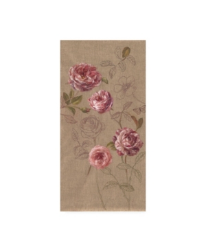 Trademark Global Danhui Nai Roses And Butterfly Canvas Art In Multi