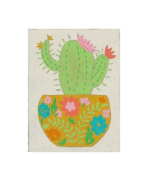 Trademark Global Chariklia Zarris Happy Cactus Ii Canvas Art In Multi
