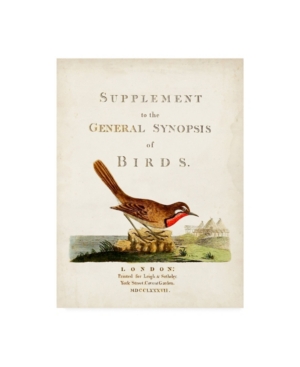 Trademark Global John Latham General Synopsis Of Birds Canvas Art In Multi
