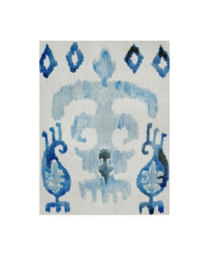 Trademark Global Chariklia Zarris Sapphire Ikat Iii Canvas Art In Multi