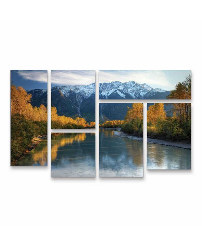 Trademark Global Pierre Leclerc Autumn River Multi Panel Art Set 6 ...