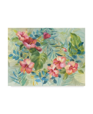 Trademark Global Danhui Nai Hibiscus Garden Canvas Art In Multi