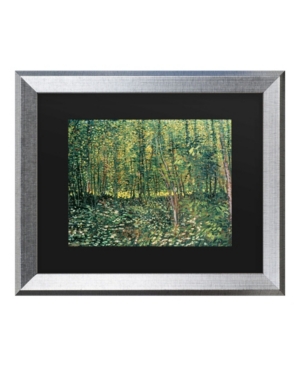 Trademark Global Vincent Van Gogh Trees And Undergrowth, 1887 Matted Framed Art In Multi
