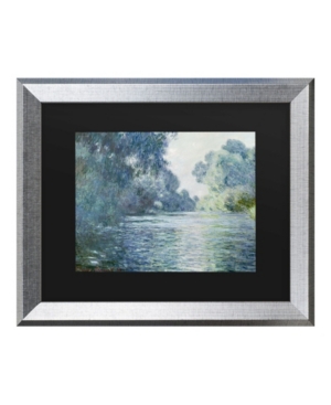 Trademark Global Claude Monet Branch Of The Seine Near Giverny Matted Framed Art In Multi