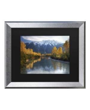 Trademark Global Pierre Leclerc Autumn River Matted Framed Art In Multi