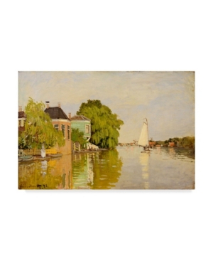 Trademark Global Claude O. Monet Houses On The Achterzaan Clouds Canvas Art In Multi
