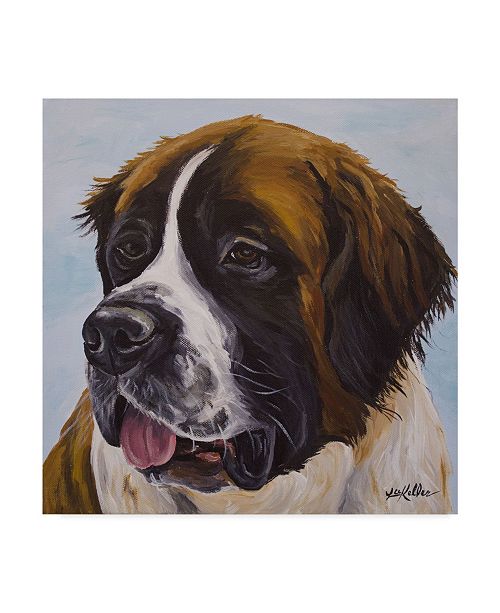 Trademark Global Hippie Hound Studios St Bernard Painted Portrait