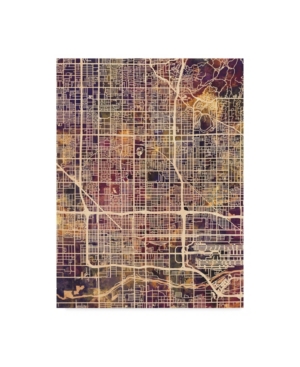 Trademark Global Michael Tompsett Phoenix Arizona City Map Ii Canvas Art In Multi